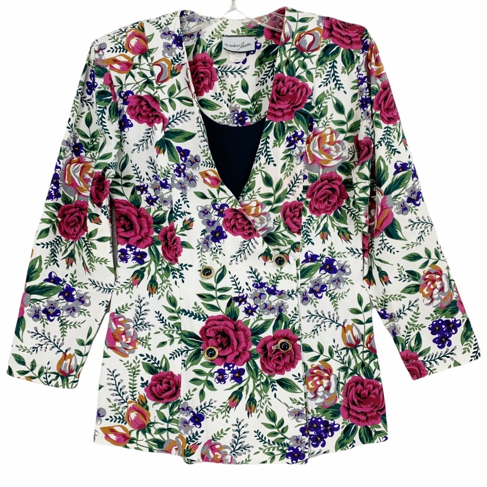Vintage Floral Blazer by Breakin’ Loose- Made in the USA